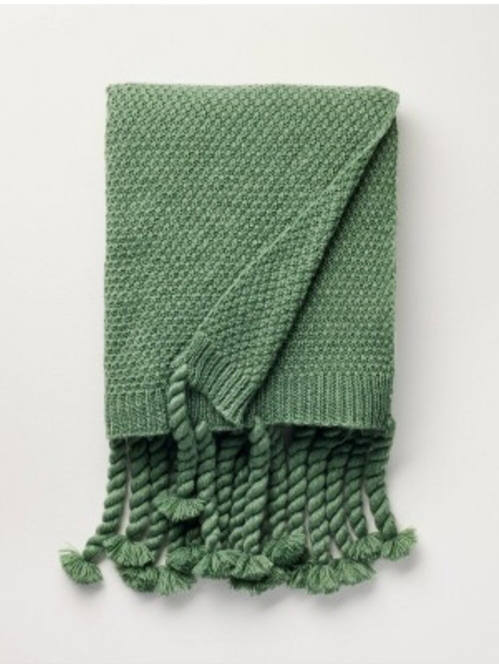 Knit Throw Blanket Green - Hearth & Hand with Magnolia